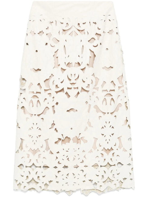 FORTE FORTE EMBROIDERY SKIRT